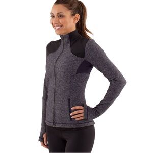 Lululemon Women’s Forme Jacket *Herringbone Purple/Black Size 2 EUC